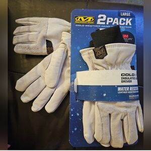 Mechanix Wear Cold Weather Insulated Leather Gloves 2pk. Large